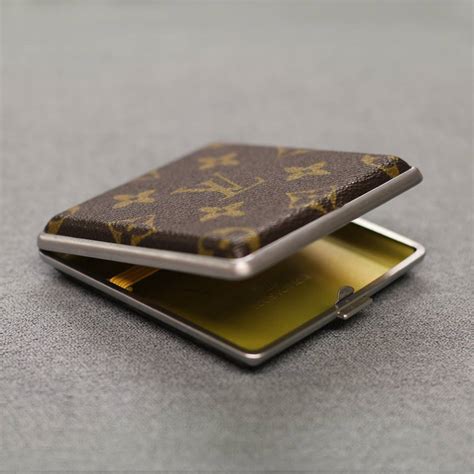 vintage rare louis vuitton metal cigarette case|Louis Vuitton cigarette hard case.